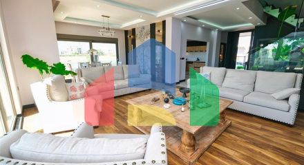 Затишна вілла планування 4 + 1 в районі Дошемеалти - Анталія