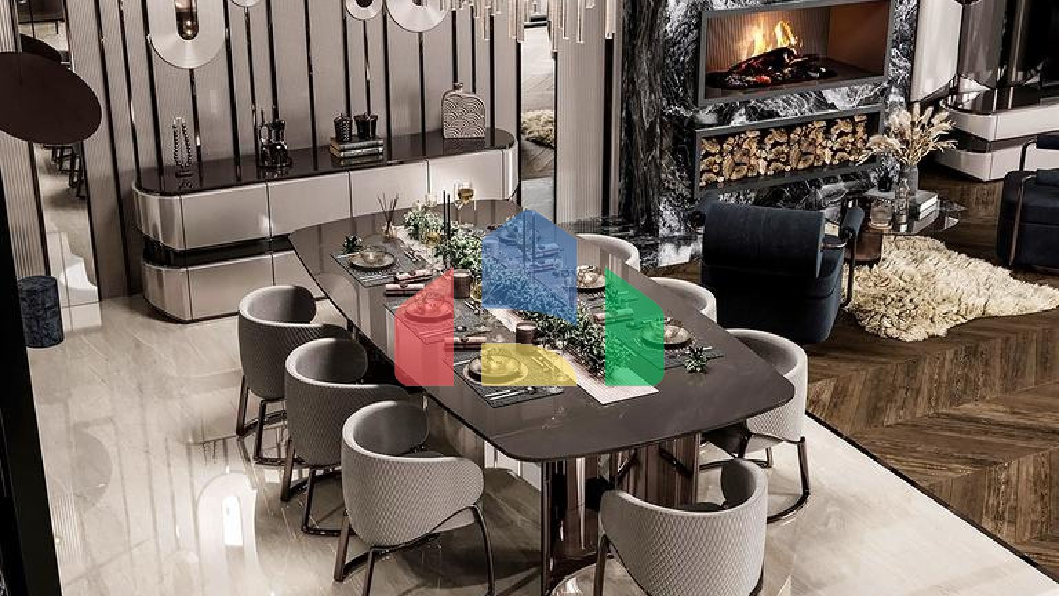 Вілла планування 5 + 1 в елітному районі Дошемеалти - Анталія