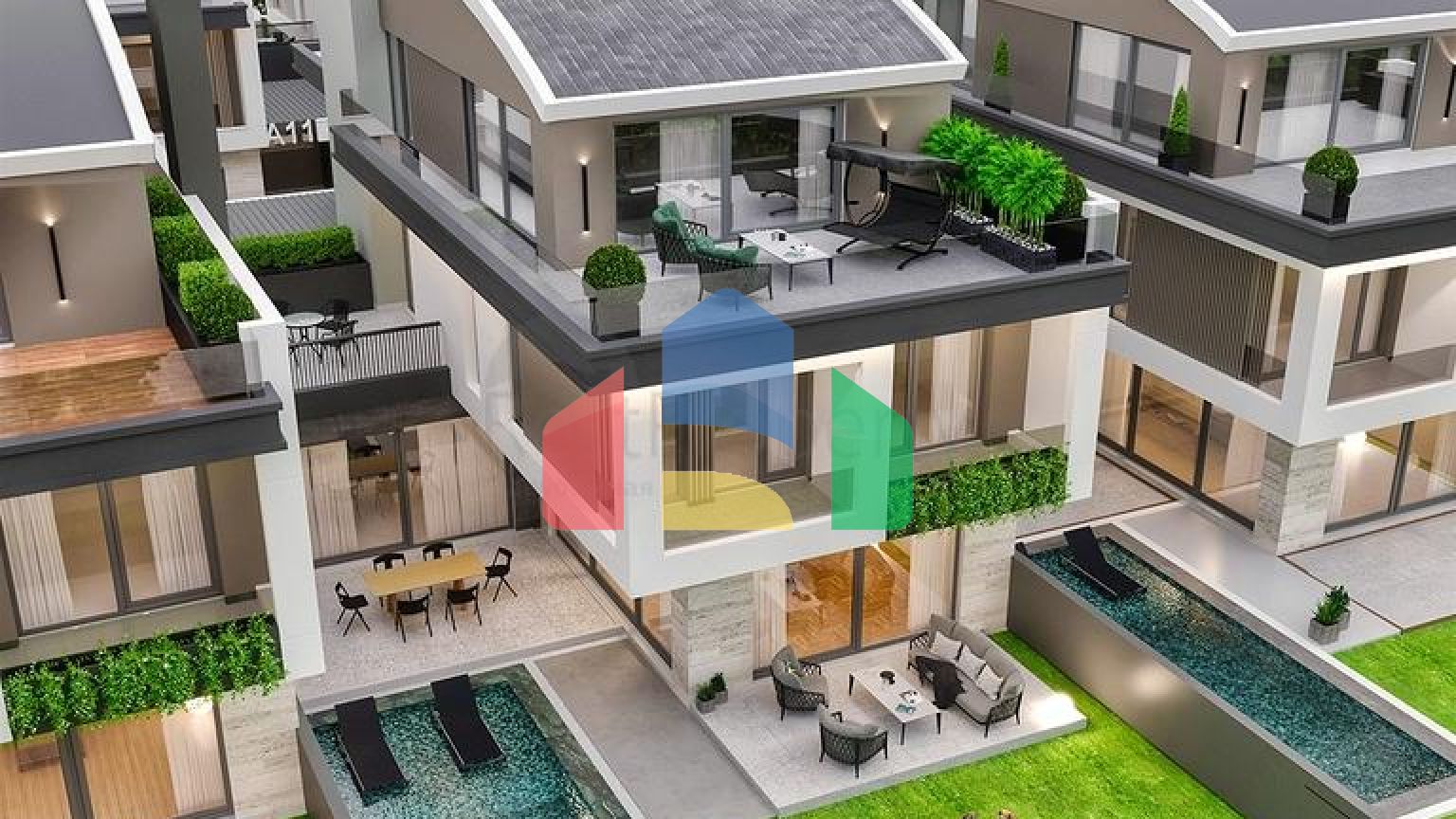 Вілла планування 5 + 1 в елітному районі Дошемеалти - Анталія