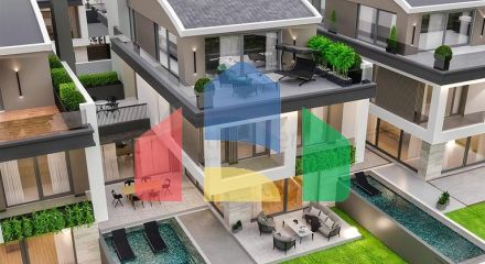 Вілла планування 5 + 1 в елітному районі Дошемеалти - Анталія