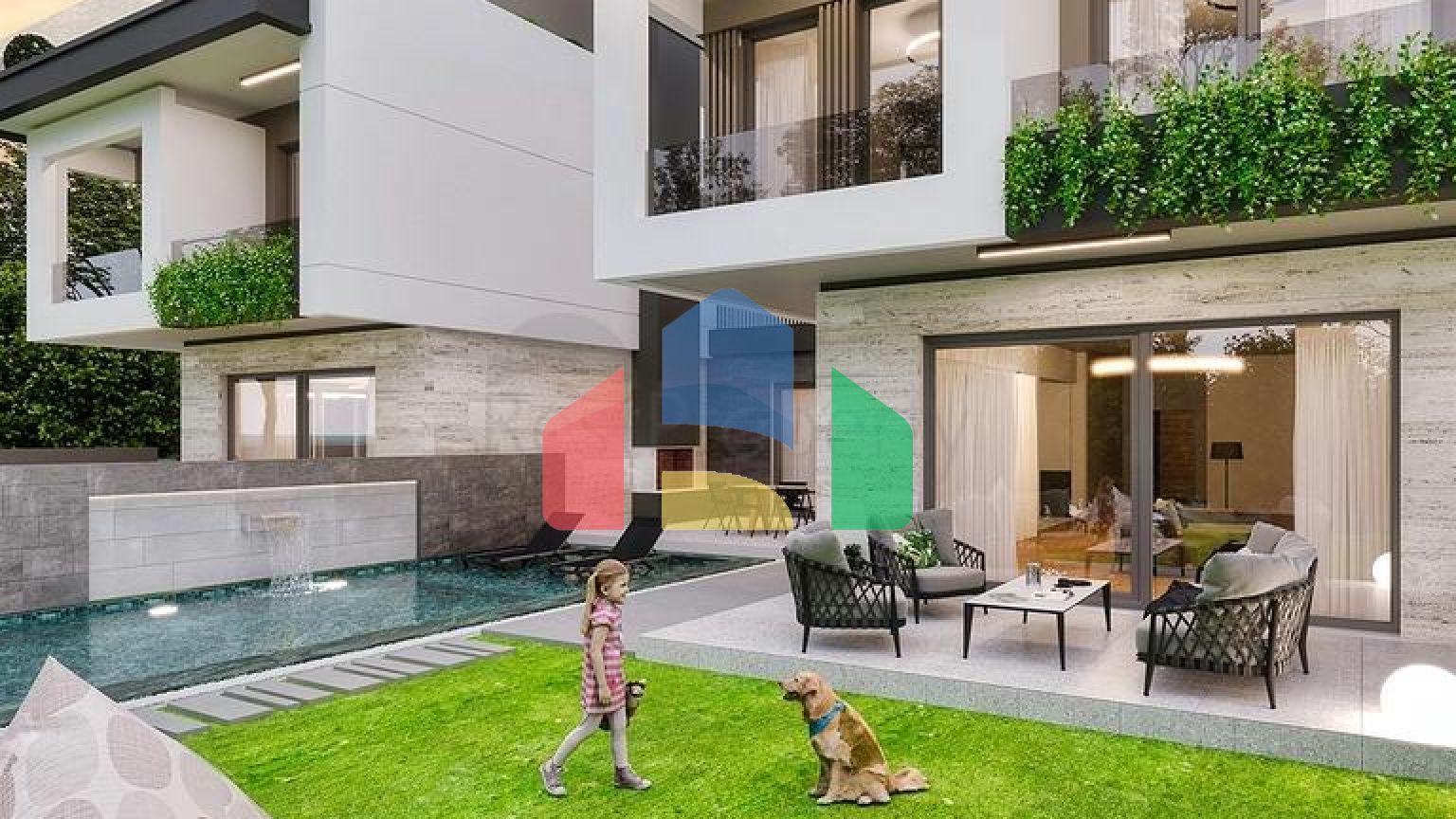 Вілла планування 5 + 1 в елітному районі Дошемеалти - Анталія