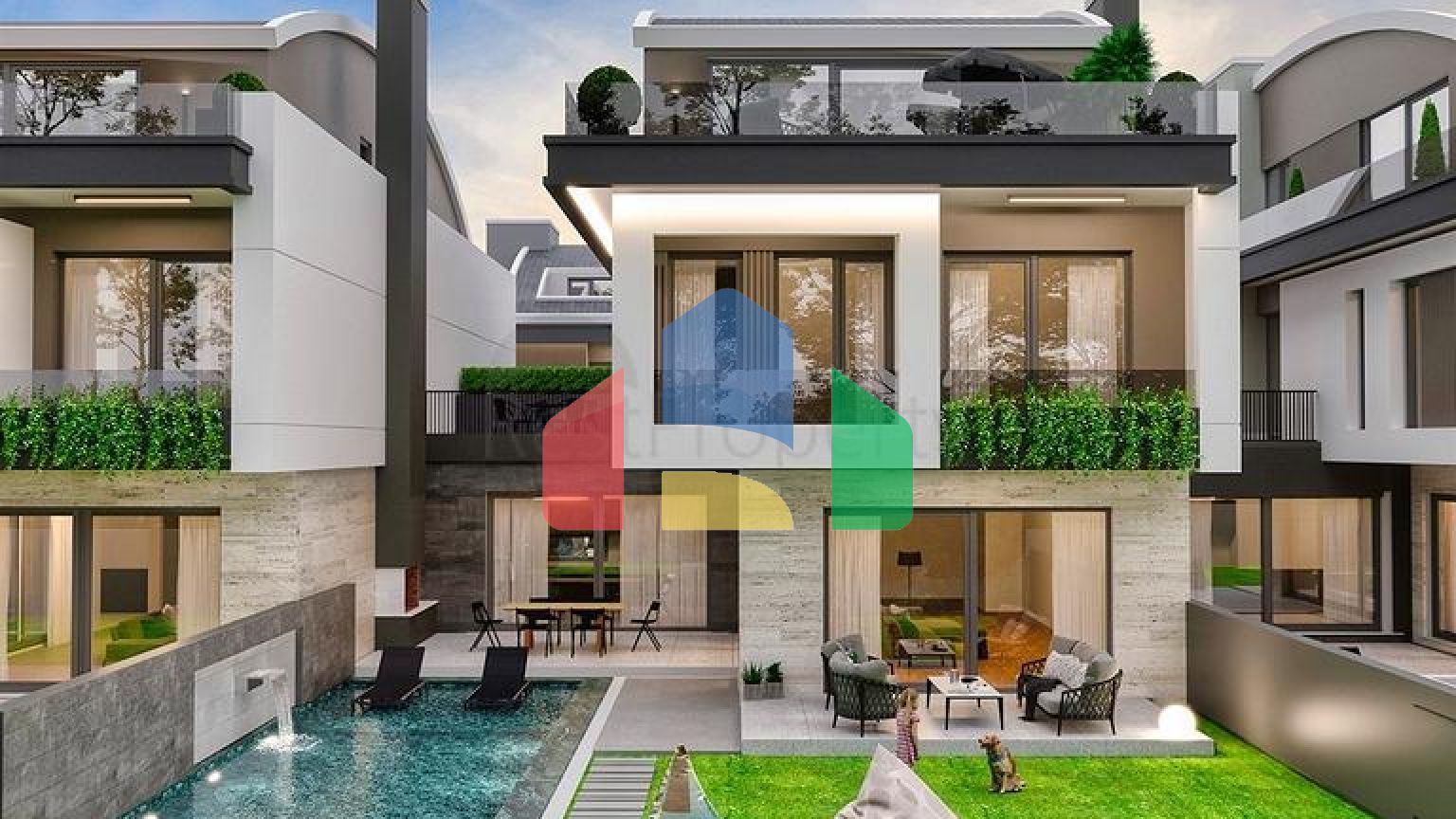 Вілла планування 5 + 1 в елітному районі Дошемеалти - Анталія