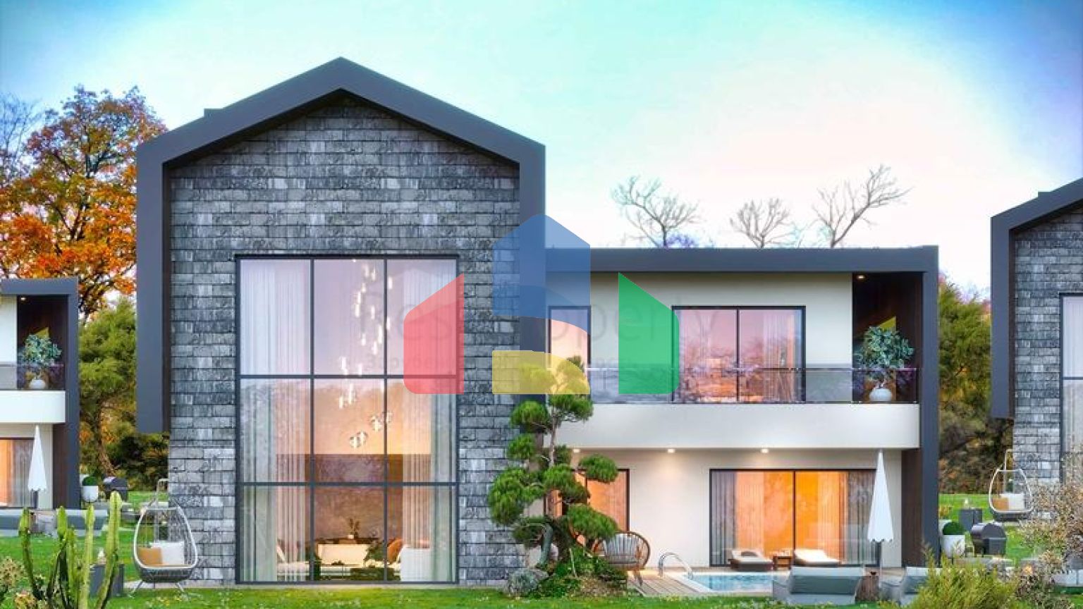 Вілли планування 4 + 1 в районі Дошемеалти - Анталія