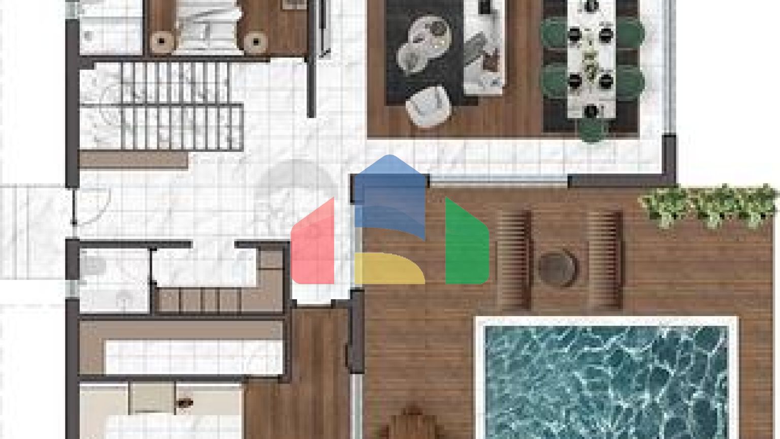 Вілли планування 4 + 1 в районі Дошемеалти - Анталія