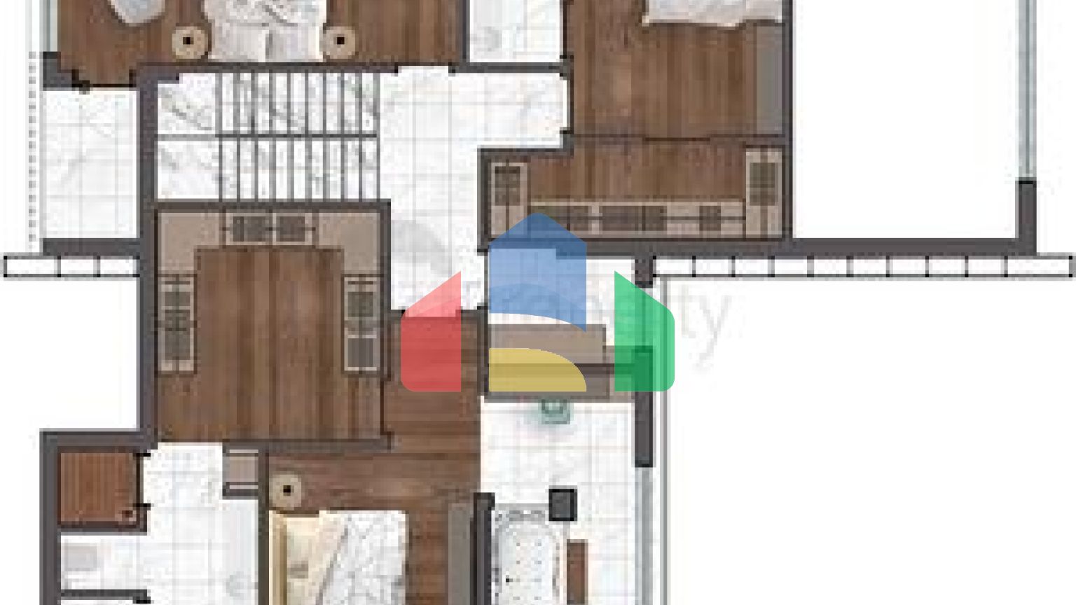 Вілли планування 4 + 1 в районі Дошемеалти - Анталія