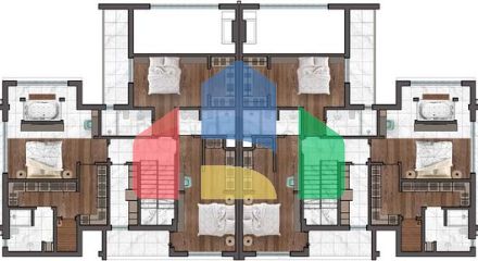 Вілли планування 4 + 1 в районі Дошемеалти - Анталія