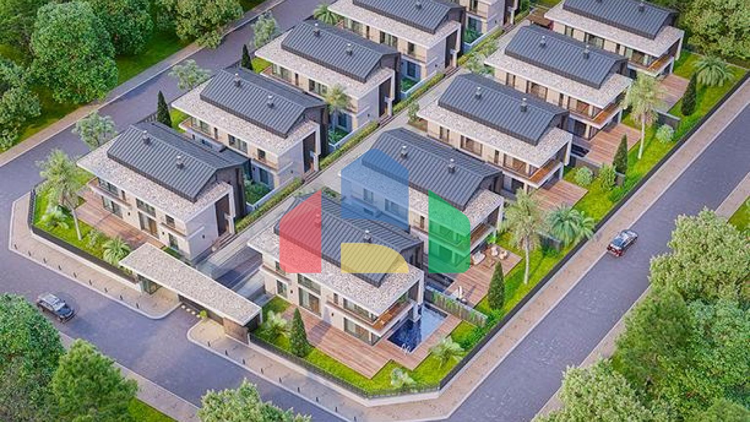 Інвестиційний проект вілл 7 + 1 в районі Дошемеальти Анталья