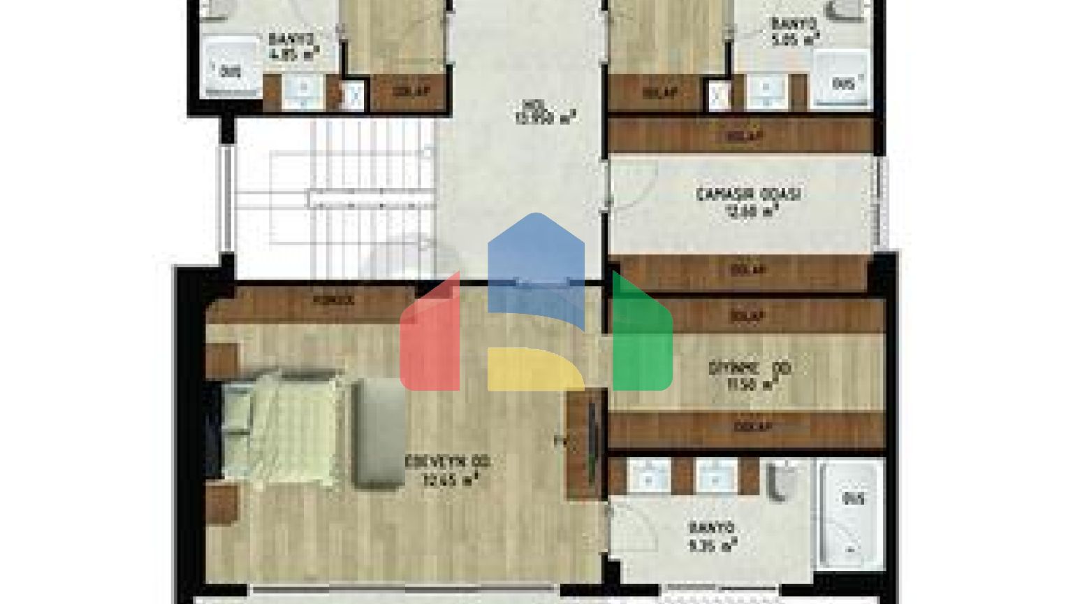 Виллы планировки 4+1 и 6+1 в районе Дошемеалты - Анталия