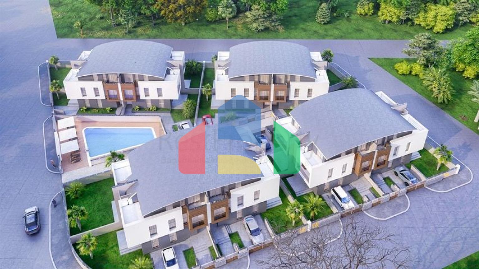 Виллы в комплексе,планировки 5+1 в районе Дошемеалты - Анталия