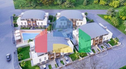 Виллы в комплексе,планировки 5+1 в районе Дошемеалты - Анталия