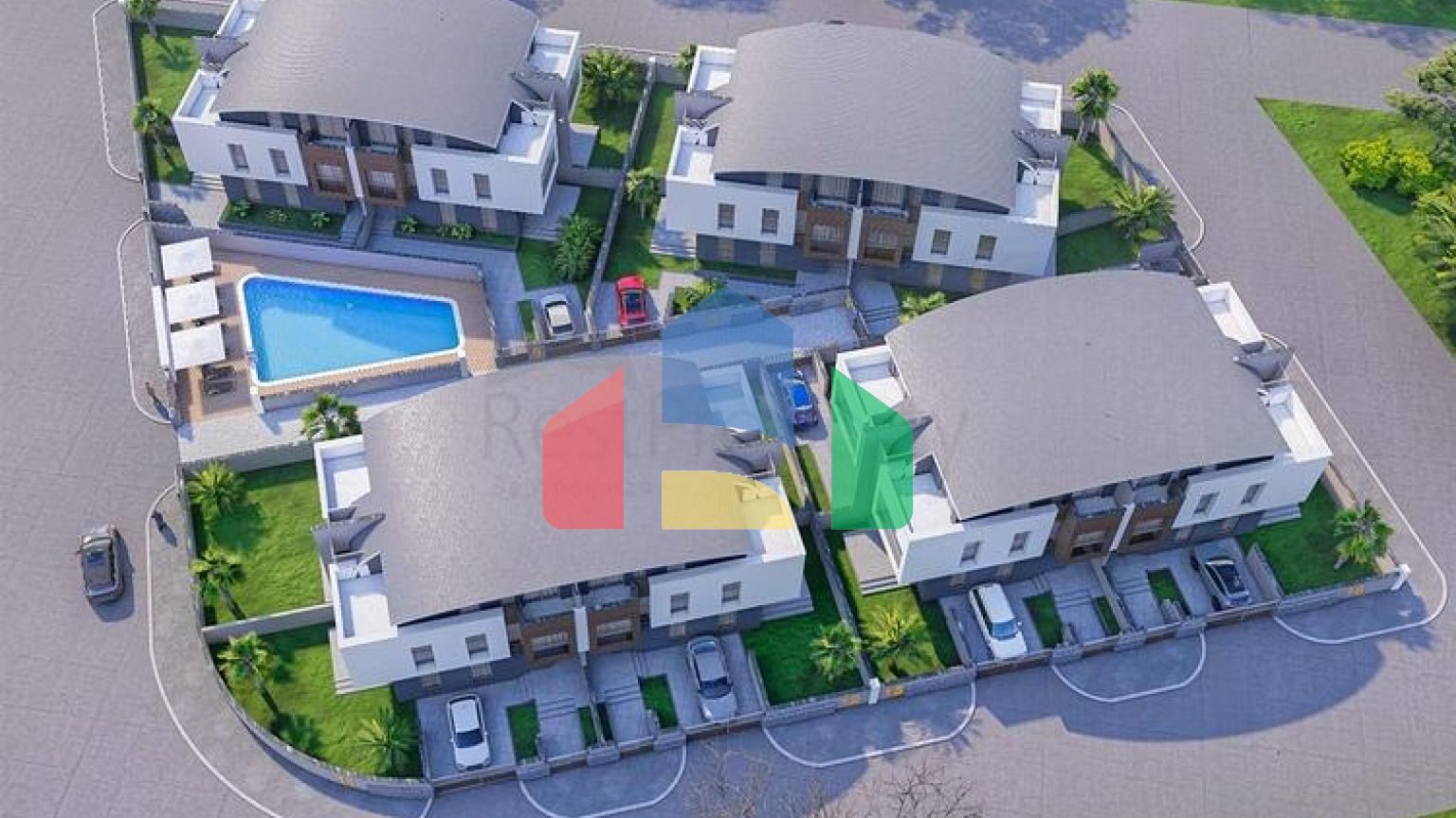 Виллы в комплексе,планировки 5+1 в районе Дошемеалты - Анталия