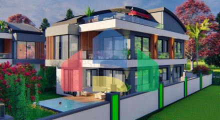5+1 villas in Doshemealti - Antalya area