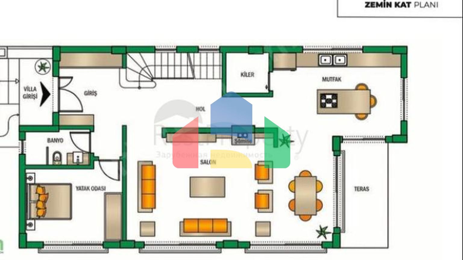 Вілли планування 5 + 1 в районі Дошемеалти - Анталія