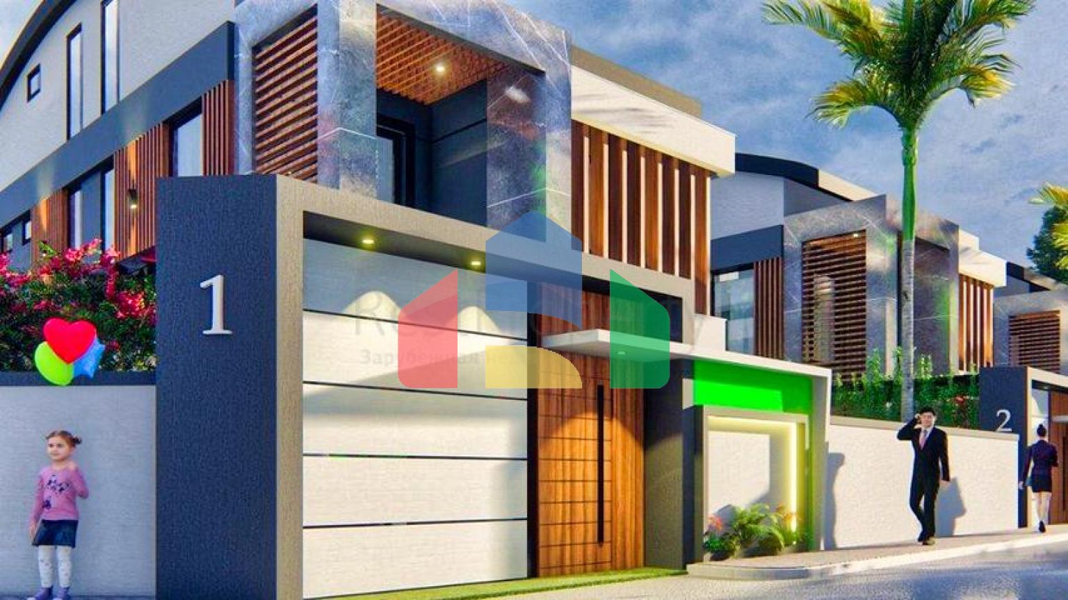 Вілли планування 5 + 1 в районі Дошемеалти - Анталія