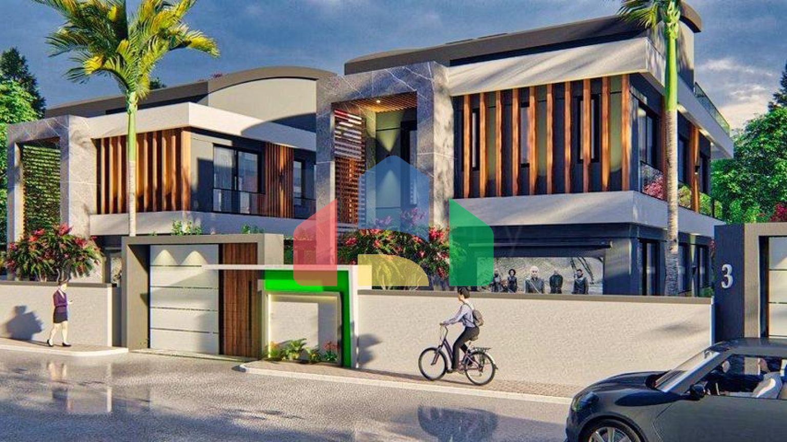 Вілли планування 5 + 1 в районі Дошемеалти - Анталія