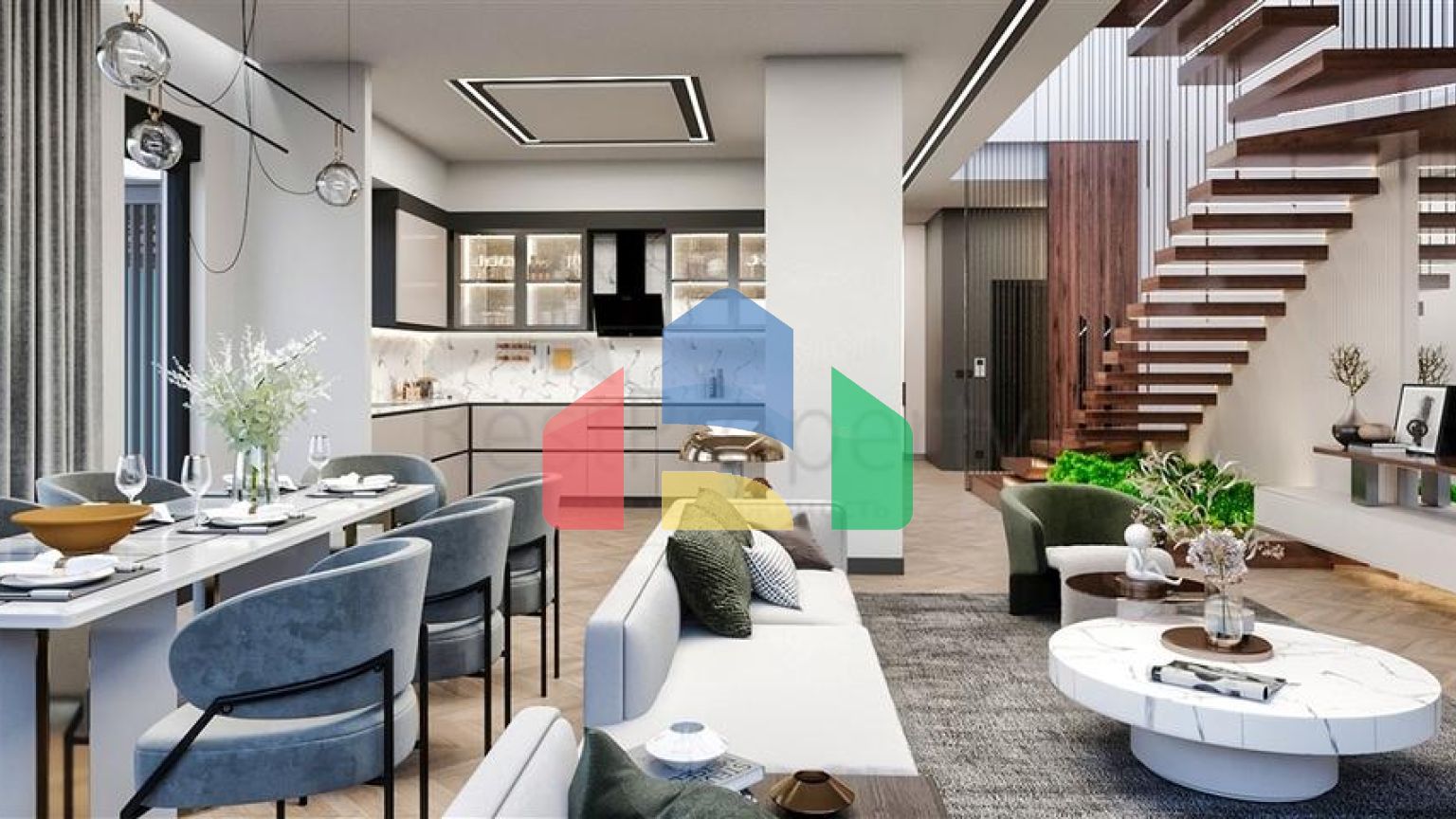 Вілли планування 4 + 1 в районі Дошемеалти - Анталія