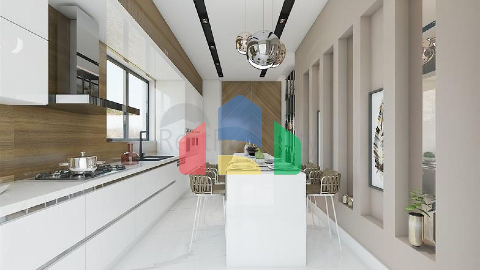 Комплекс вілл планування 4 + 1 в районі Дешемеалти - Анталія