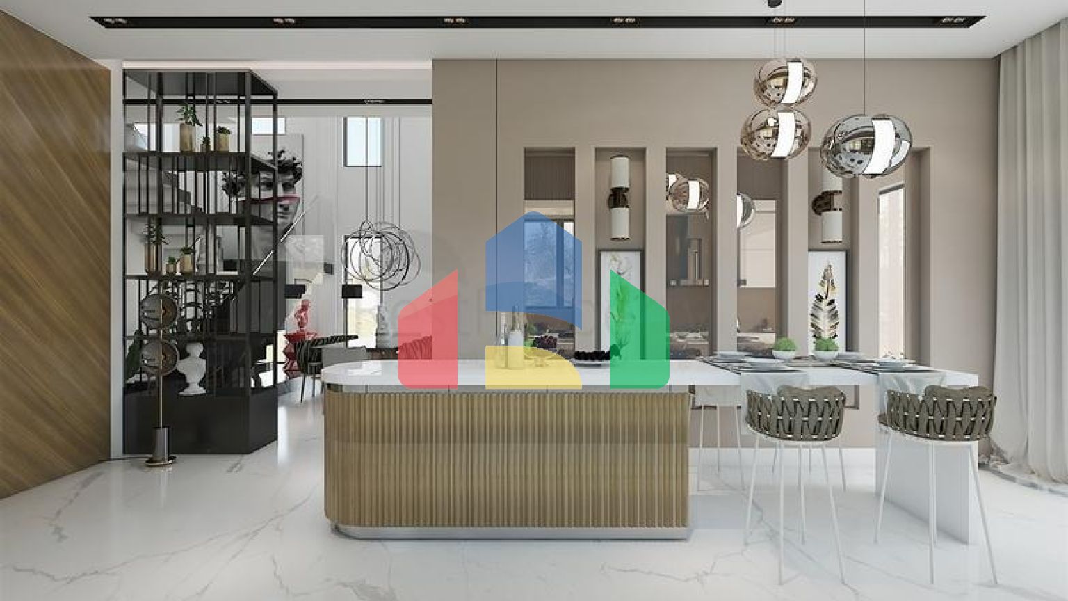 Комплекс вілл планування 4 + 1 в районі Дешемеалти - Анталія