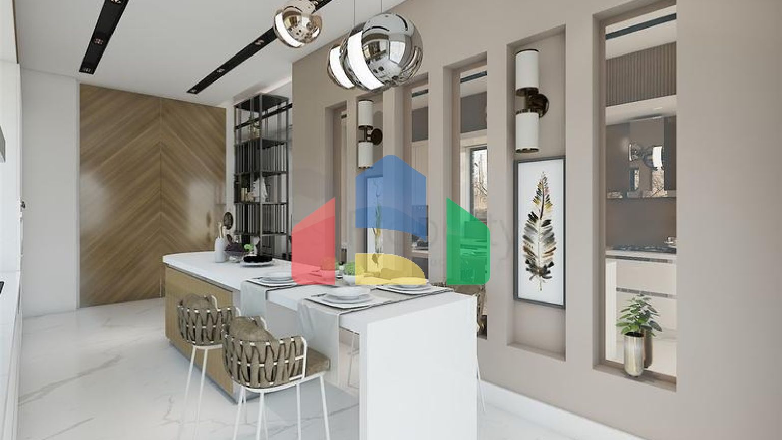 Комплекс вілл планування 4 + 1 в районі Дешемеалти - Анталія