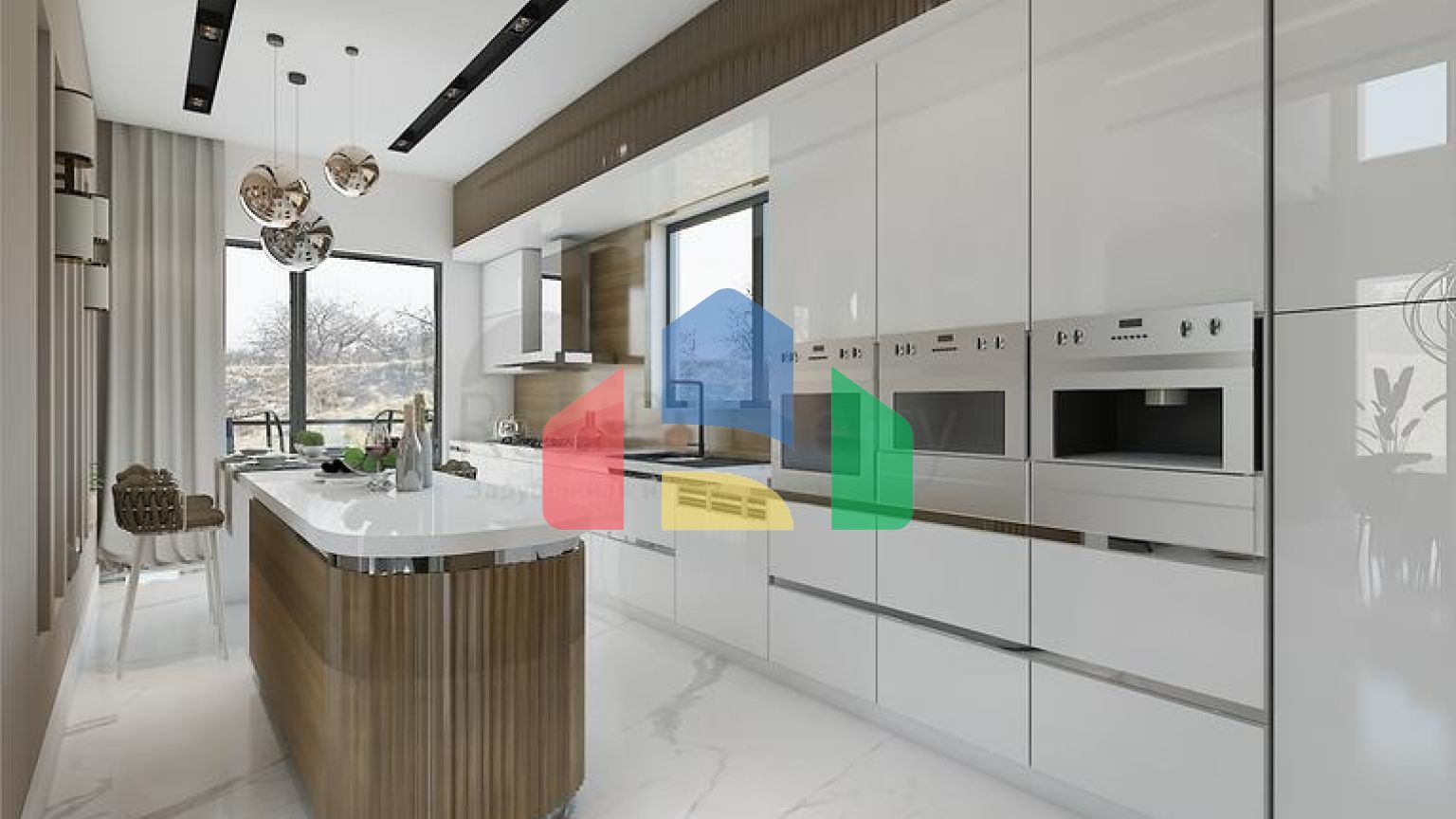 Комплекс вілл планування 4 + 1 в районі Дешемеалти - Анталія