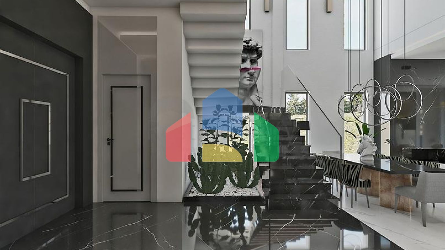 Комплекс вілл планування 4 + 1 в районі Дешемеалти - Анталія