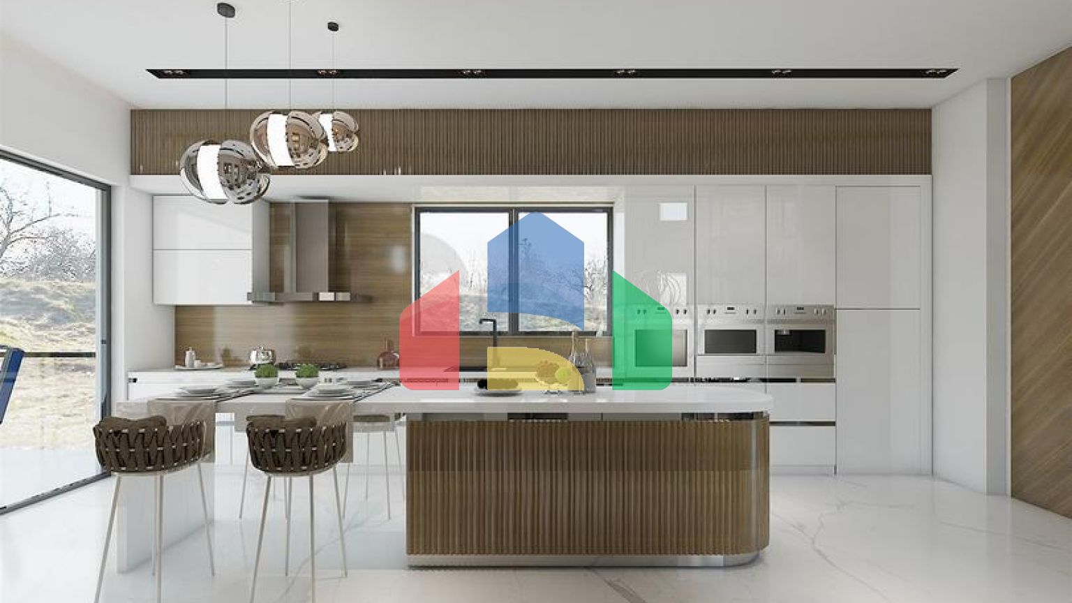 Комплекс вілл планування 4 + 1 в районі Дешемеалти - Анталія