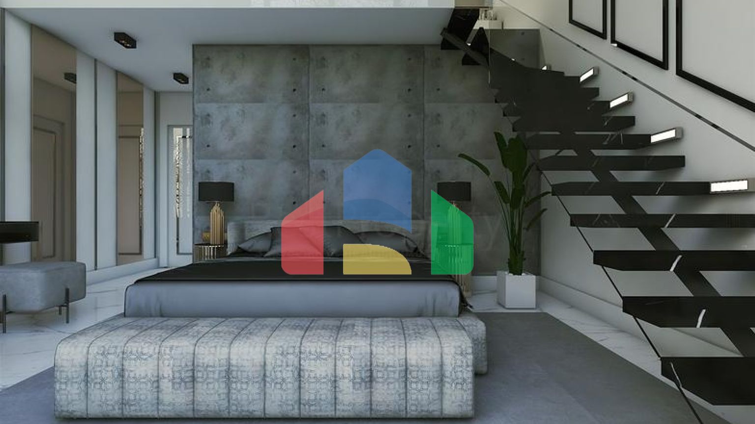 Комплекс вілл планування 4 + 1 в районі Дешемеалти - Анталія