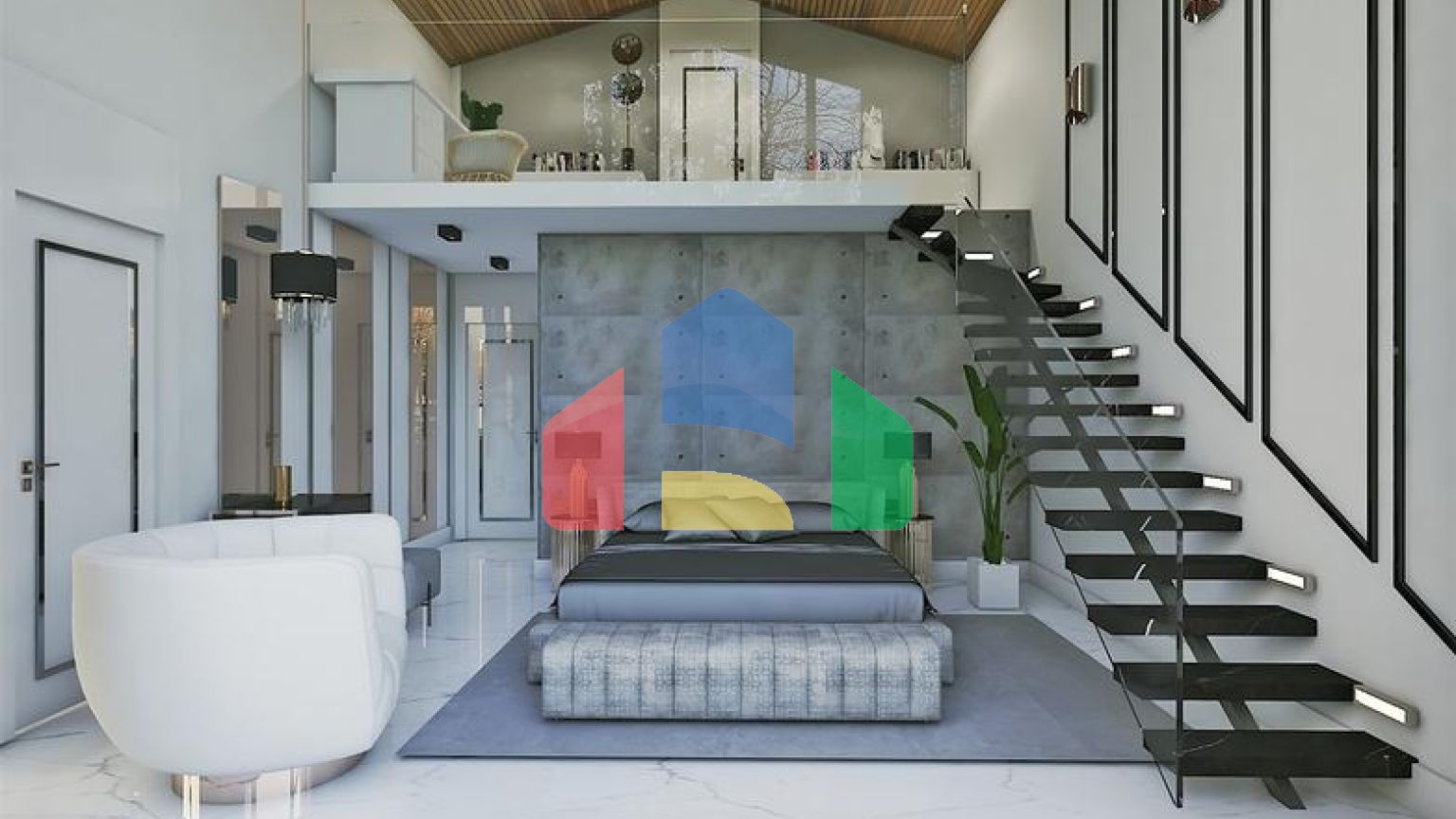 Комплекс вілл планування 4 + 1 в районі Дешемеалти - Анталія