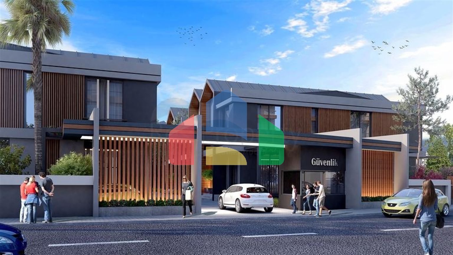 Комплекс вілл планування 4 + 1 в районі Дешемеалти - Анталія