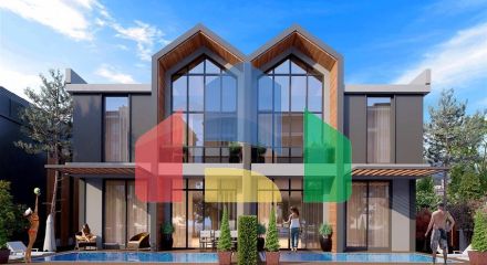 Комплекс вілл планування 4 + 1 в районі Дешемеалти - Анталія