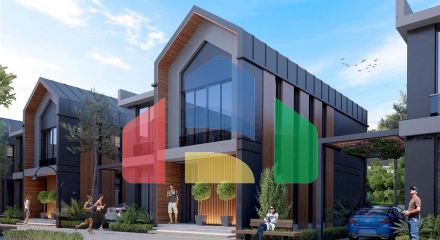 Комплекс вілл планування 4 + 1 в районі Дешемеалти - Анталія