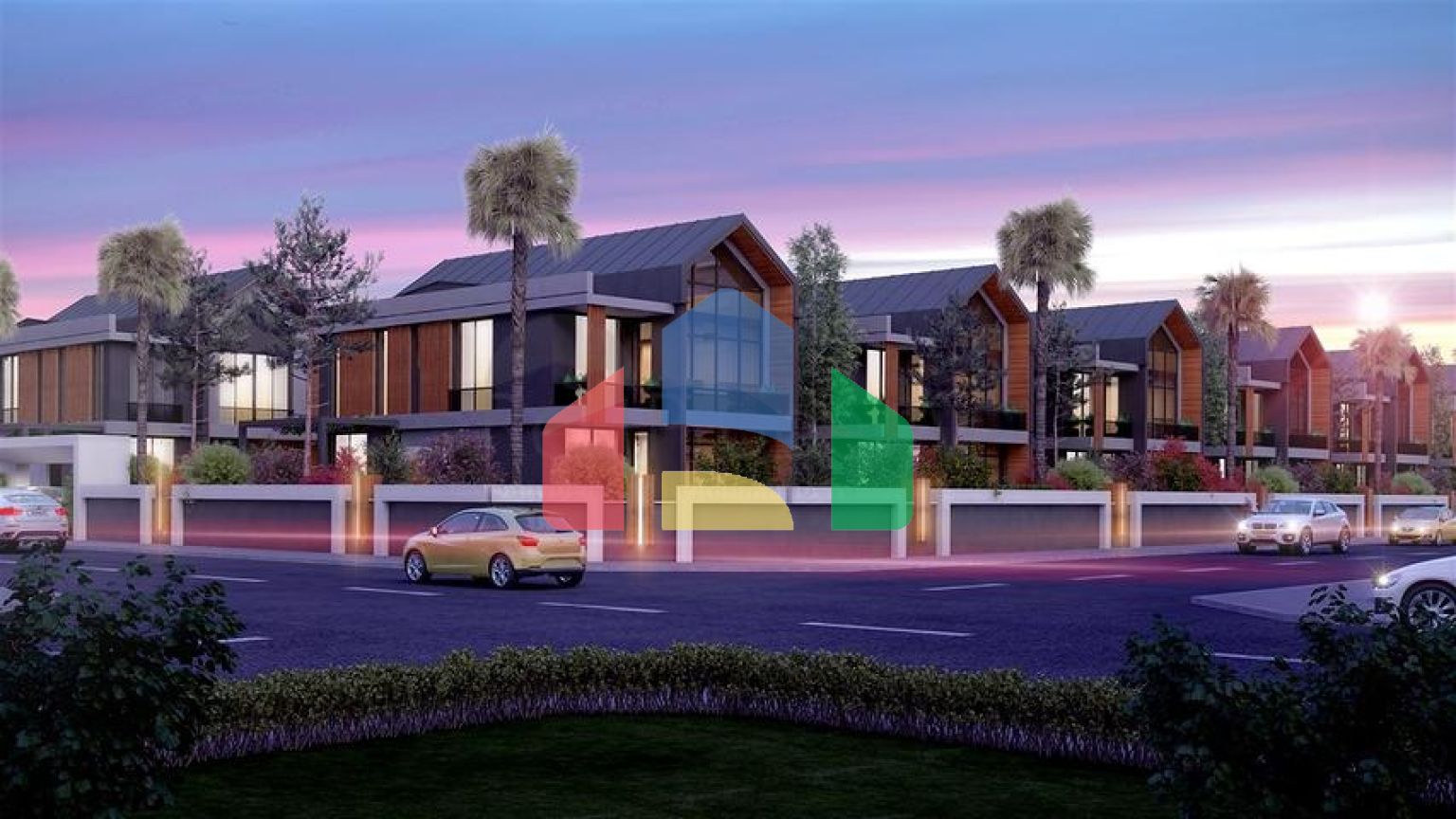 Комплекс вілл планування 4 + 1 в районі Дешемеалти - Анталія