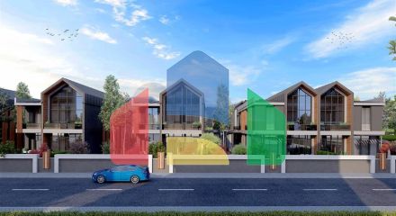 Комплекс вілл планування 4 + 1 в районі Дешемеалти - Анталія