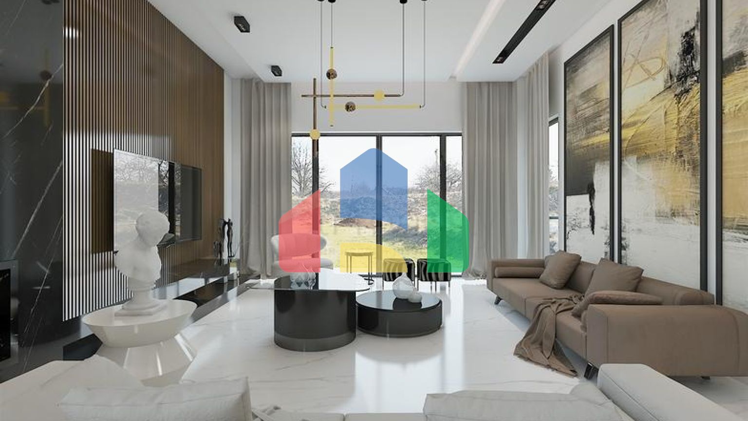 Комплекс вілл планування 4 + 1 в районі Дешемеалти - Анталія