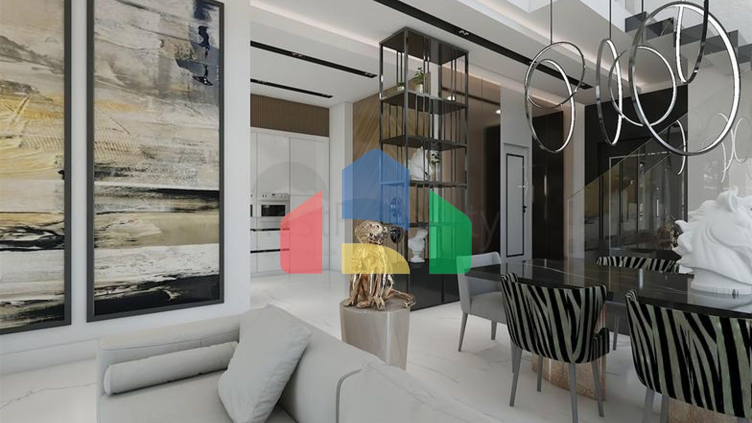 Комплекс вілл планування 4 + 1 в районі Дешемеалти - Анталія