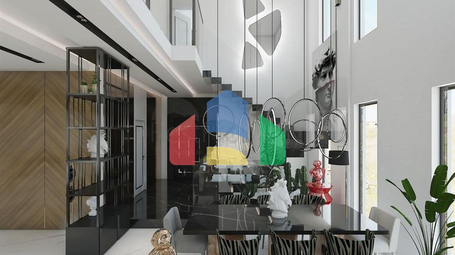 Комплекс вілл планування 4 + 1 в районі Дешемеалти - Анталія