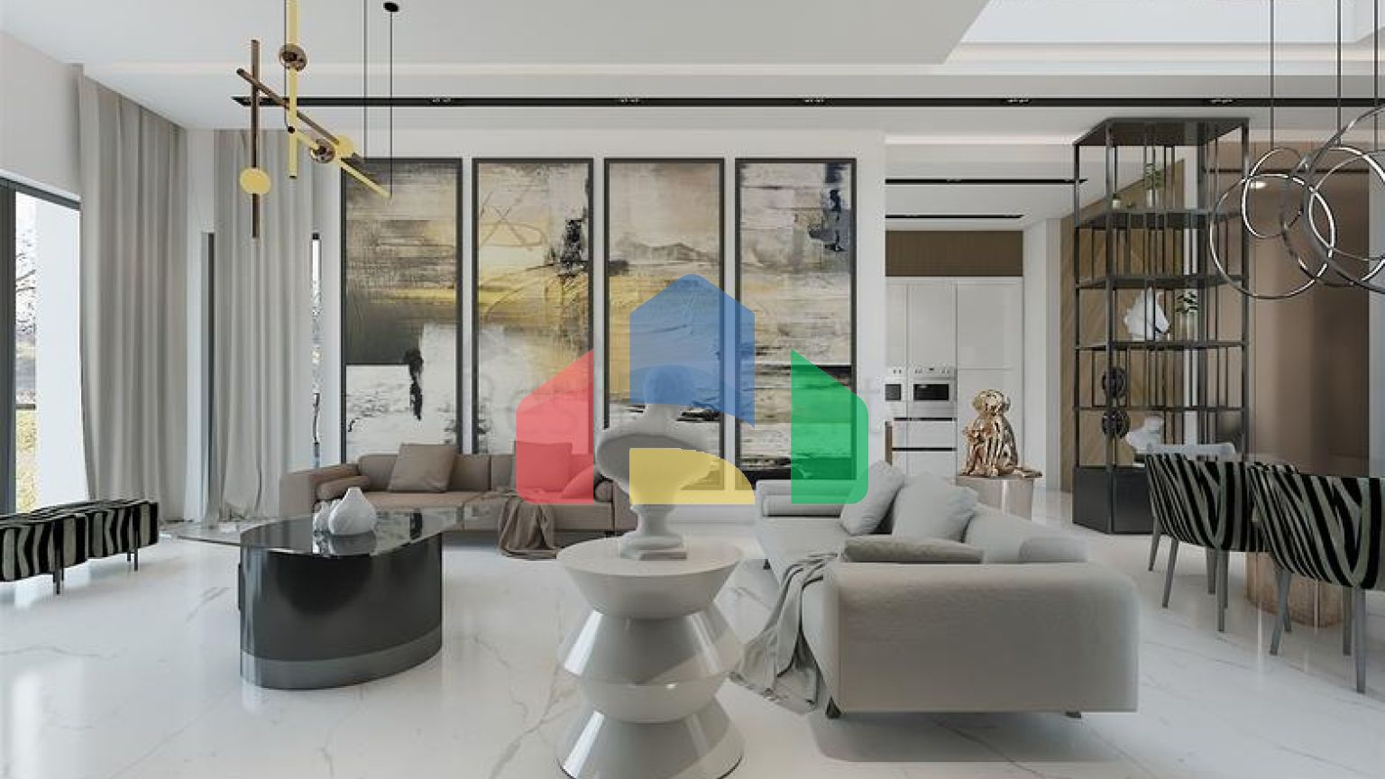 Комплекс вілл планування 4 + 1 в районі Дешемеалти - Анталія