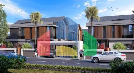 Комплекс вілл планування 4 + 1 в районі Дешемеалти - Анталія