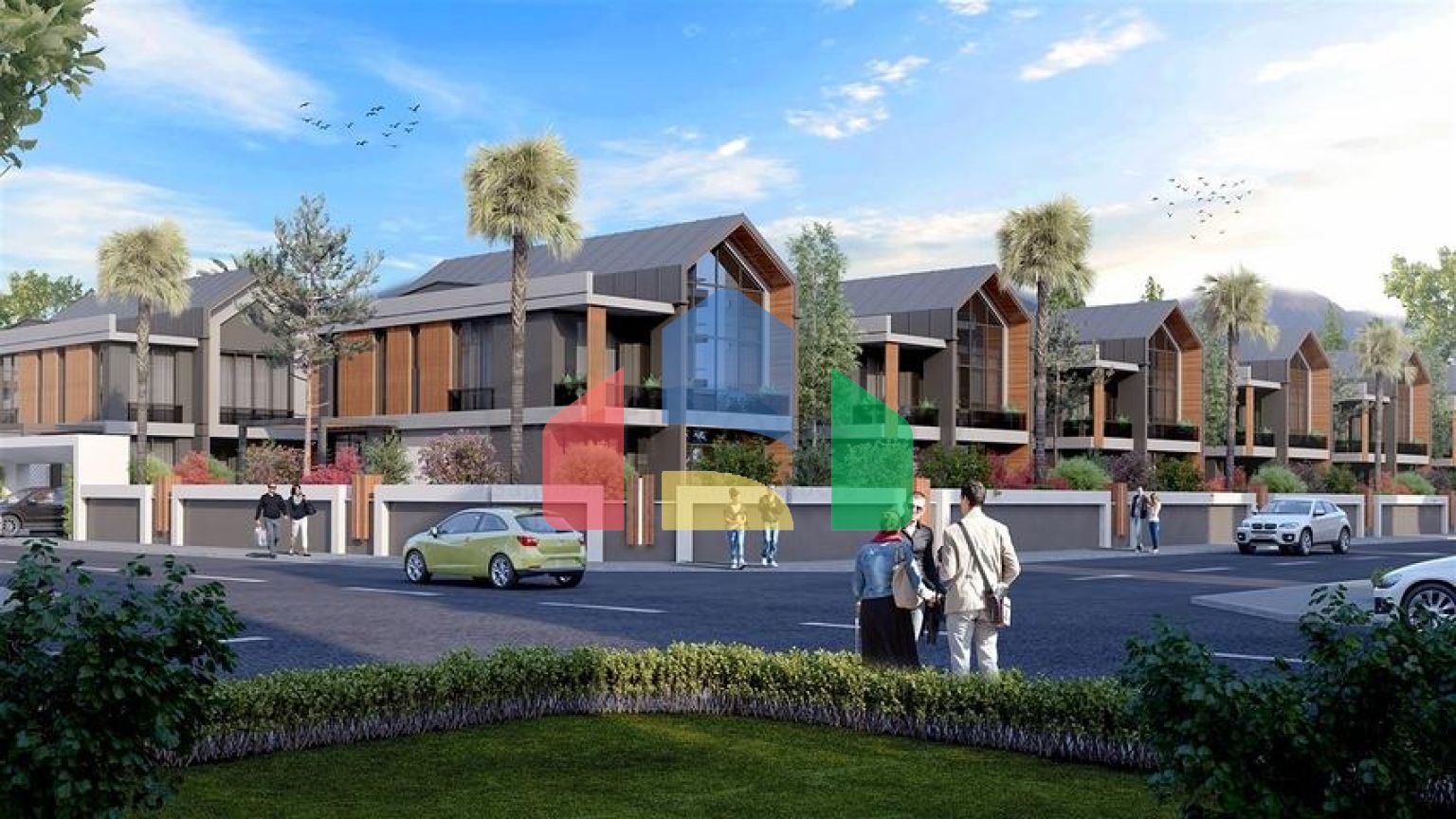 Комплекс вілл планування 4 + 1 в районі Дешемеалти - Анталія