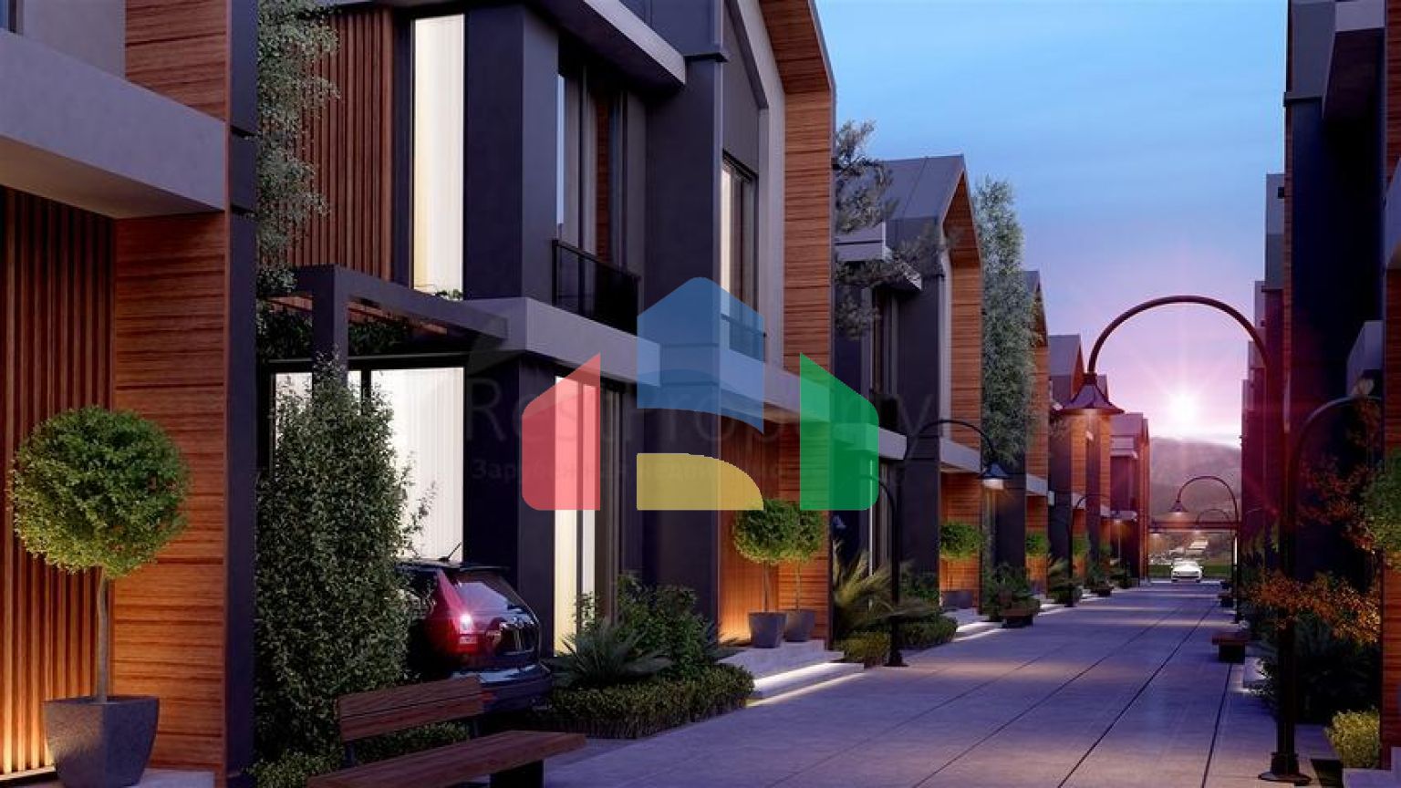 Комплекс вілл планування 4 + 1 в районі Дешемеалти - Анталія