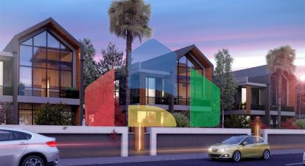 Комплекс вілл планування 4 + 1 в районі Дешемеалти - Анталія