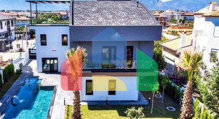 Вилла планировки 6+1 в районе Дошемеалты - Анталия