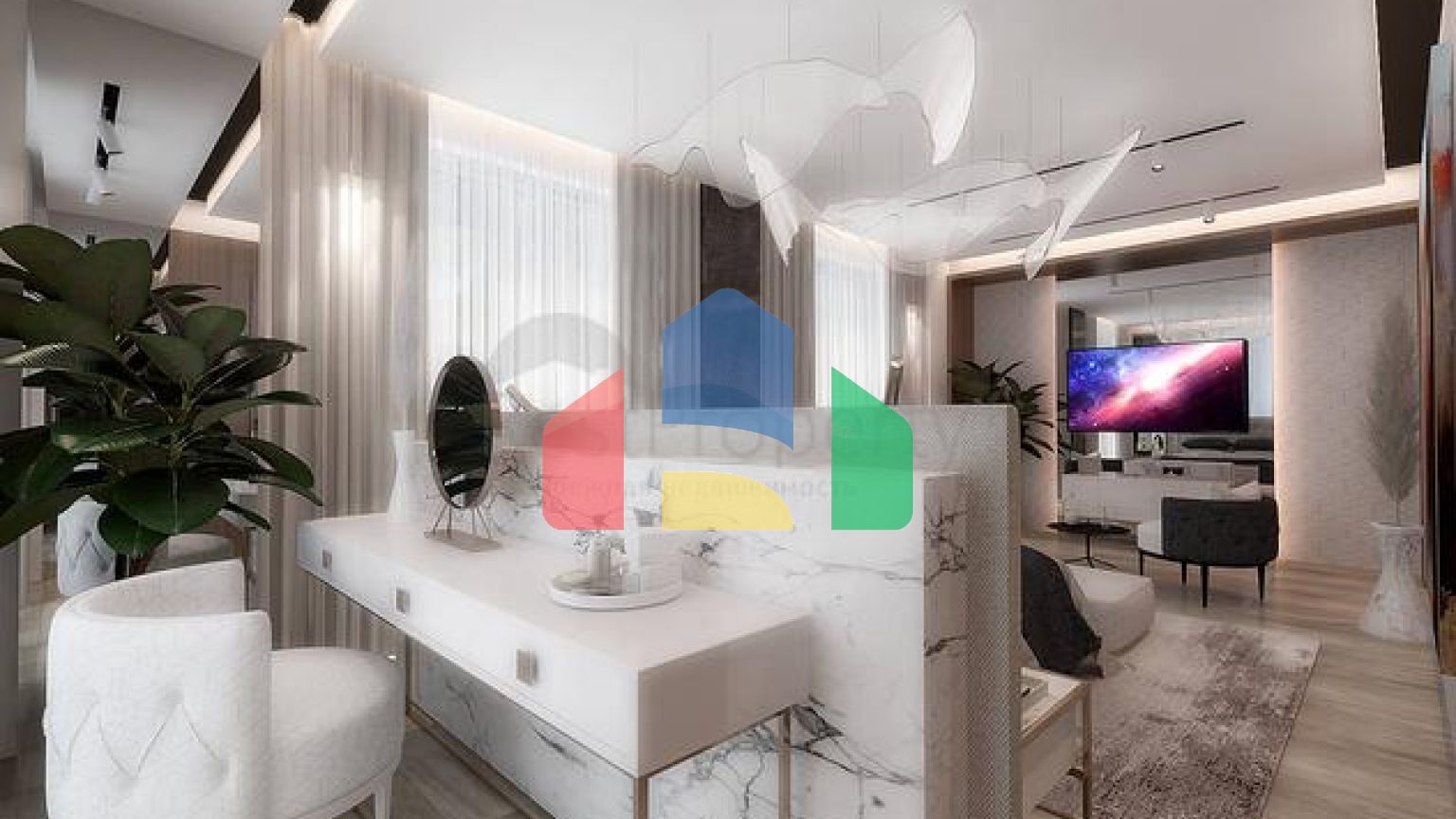 Виллы планировки 5+2 в районе Дошемеалты - Анталия