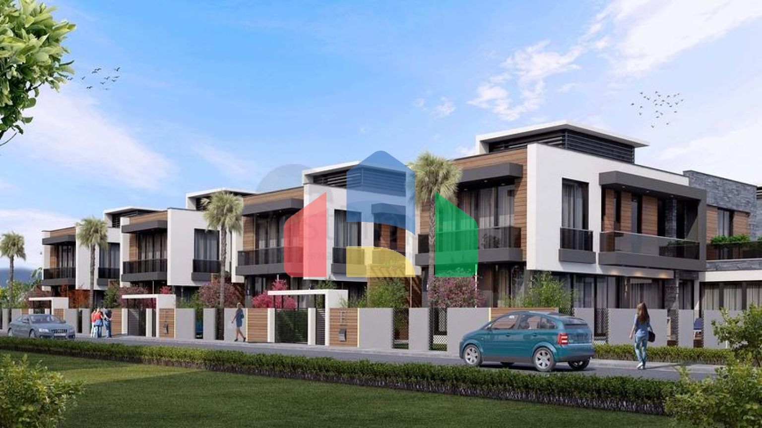 Виллы планировки 5+2 в районе Дошемеалты - Анталия