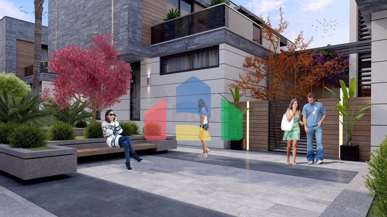 Виллы планировки 5+2 в районе Дошемеалты - Анталия