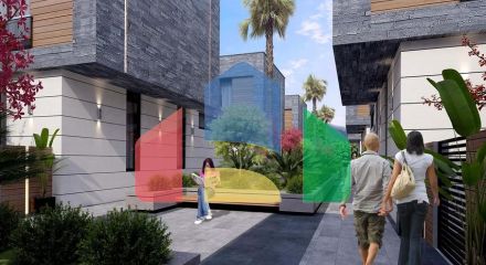 Виллы планировки 5+2 в районе Дошемеалты - Анталия