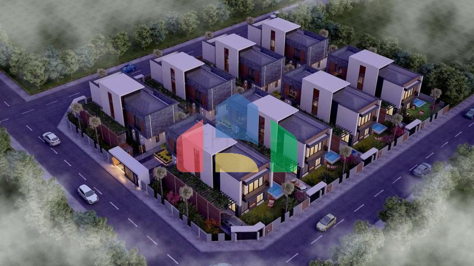 Виллы планировки 5+2 в районе Дошемеалты - Анталия