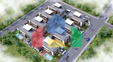 Виллы планировки 5+2 в районе Дошемеалты - Анталия