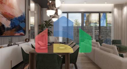 Виллы планировки 5+2 в районе Дошемеалты - Анталия