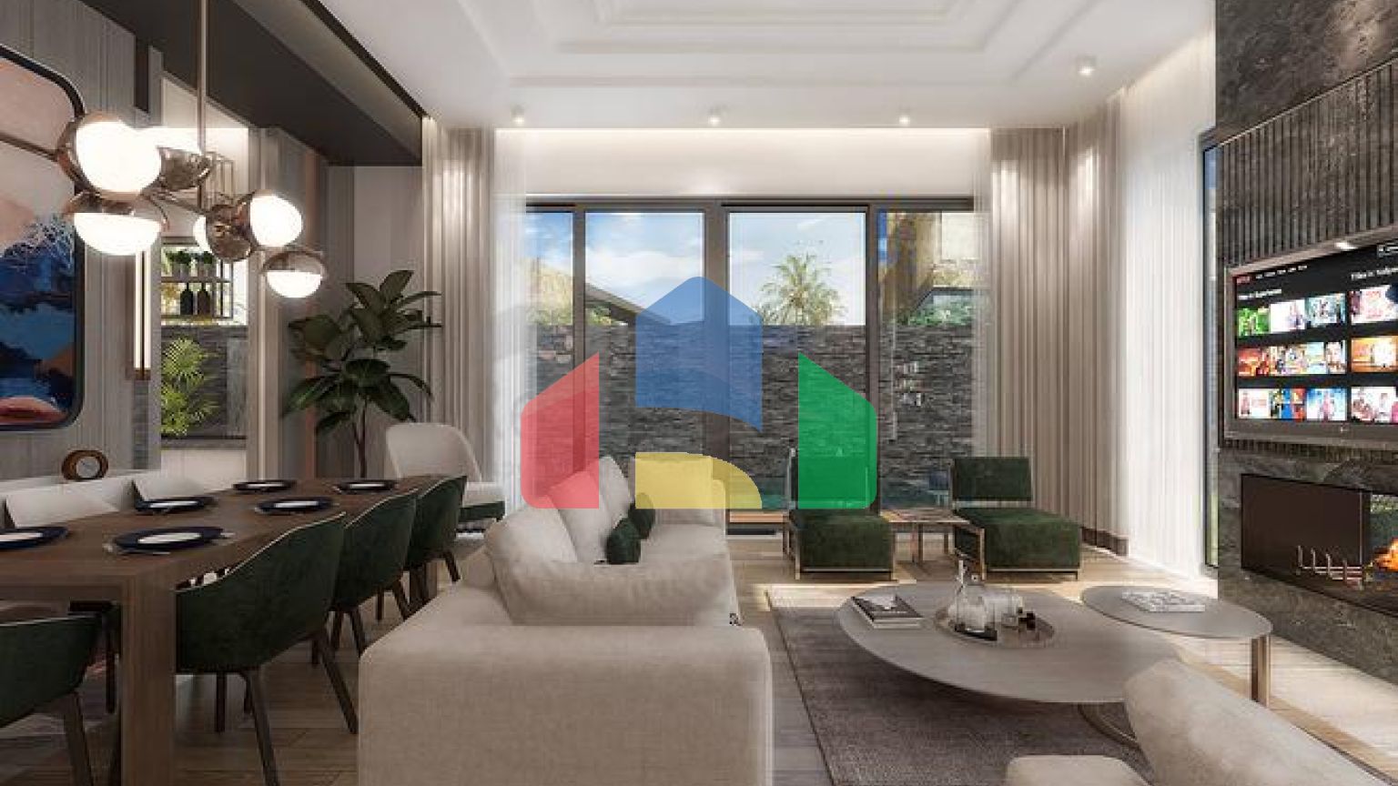 Виллы планировки 5+2 в районе Дошемеалты - Анталия